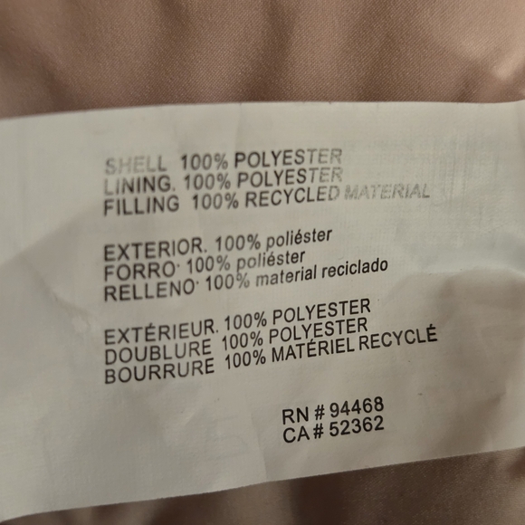 NWT Nautica Women's Rose Smoke Puffer Pink Quilted Jacket Sz S - Picture 12 of 13